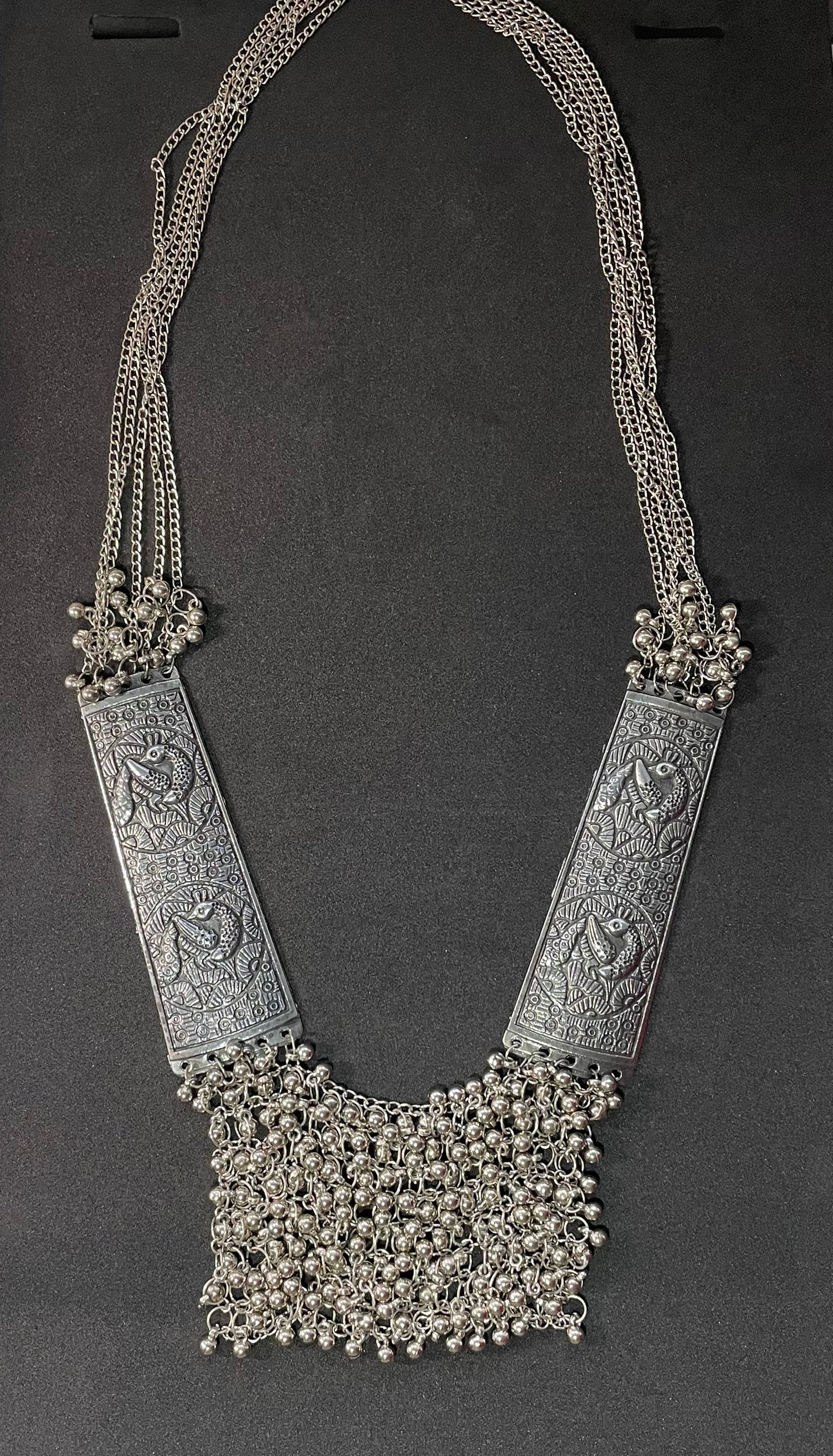 Peacock Chime Elegance Necklace